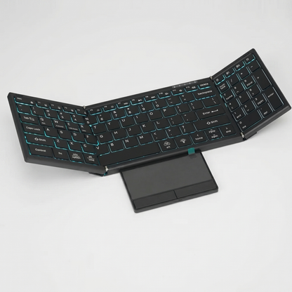 タイプポート 折りたたみキーボード（開いた全体・テンキー＋タッチパッド）