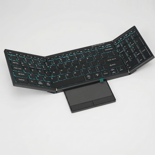 タイプポート 折りたたみキーボード（開いた全体・テンキー＋タッチパッド）